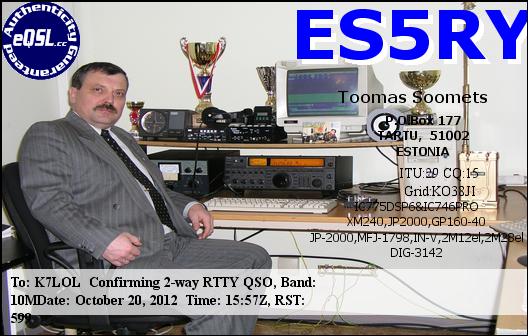 K7LOL ham radio QSL cards