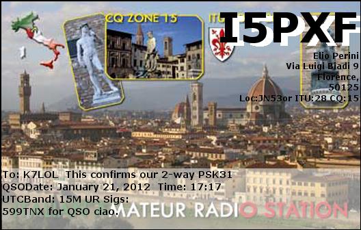 K7LOL ham radio QSL cards