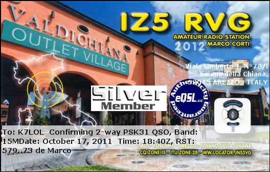 K7LOL ham radio QSL cards