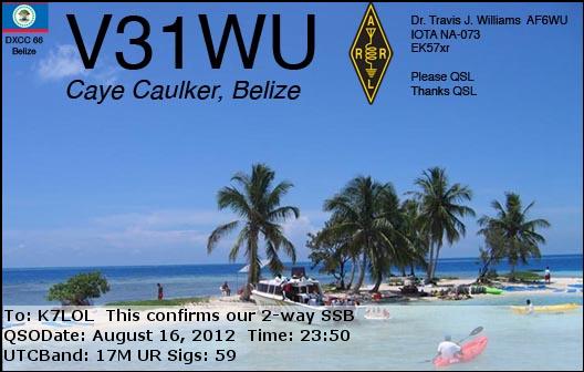 K7LOL ham radio QSL cards